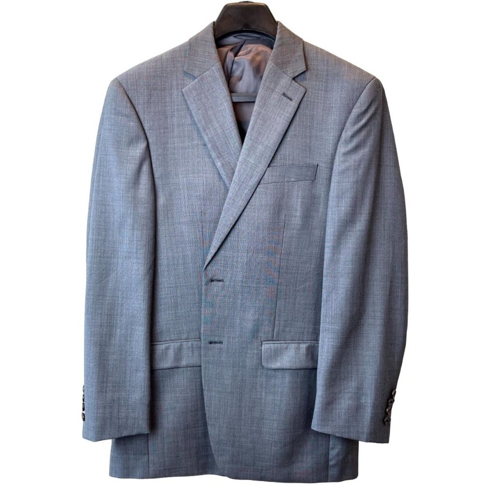 Lauren Ralph Lauren Mens Blazer Coat Jacket Single Breasted Slate Gray Size 40R